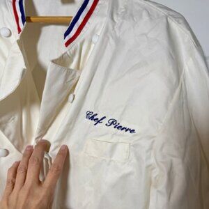 Vintage Chef Jacket Embroidered “Chef Pierre” Size XL w/ Org Fields Box
